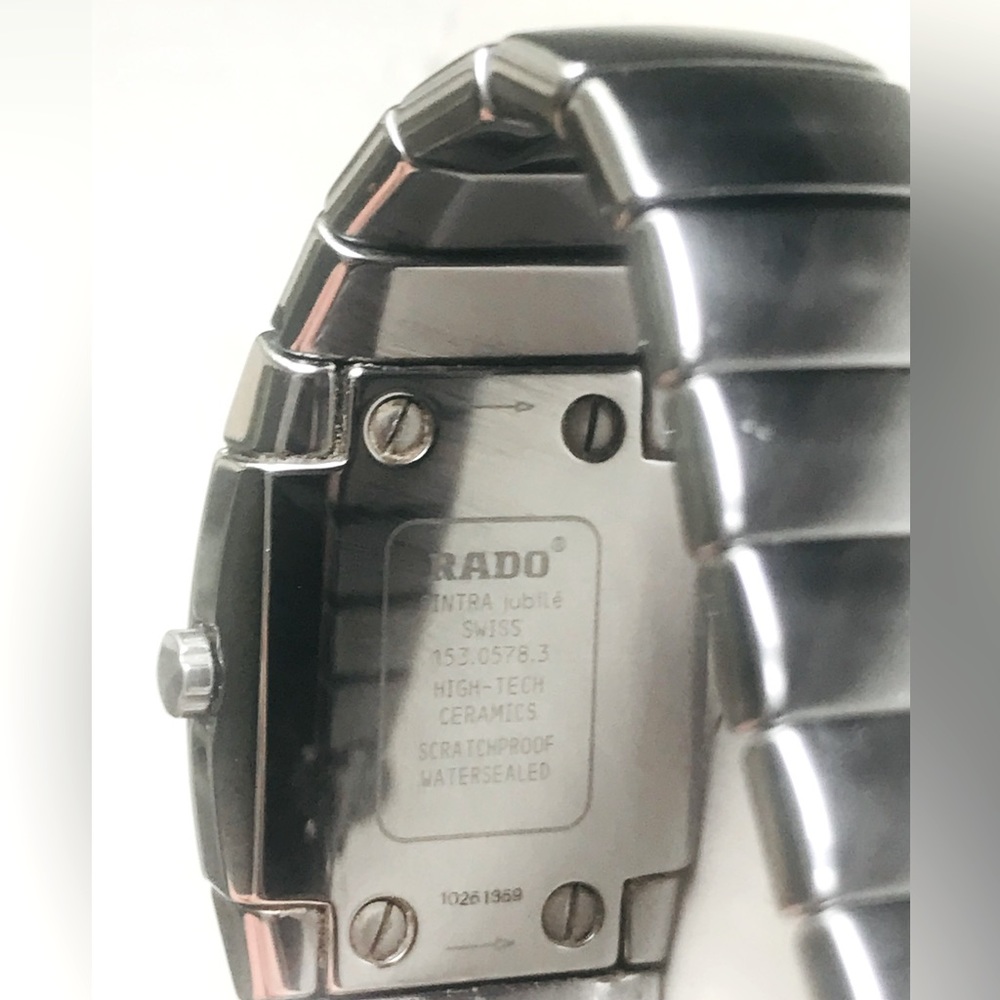 Rado Sintra Jubile Ceramic Diamond Black dial women’s watch.
